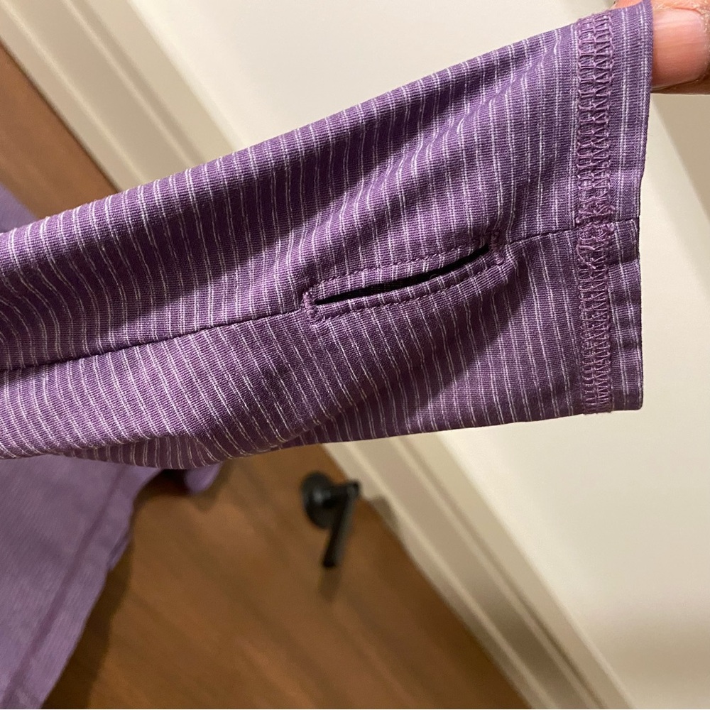 Eddie Bauer Purple Infinity Long Sleeve Hoodie Size Small‎ Striped Trek Travel - Picture 6 of 10